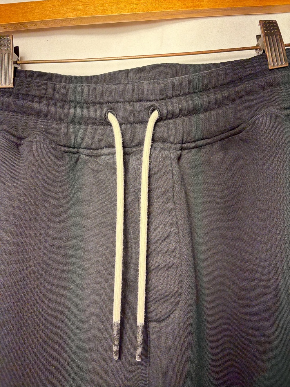 Drôle De Monsieur Drawstring Track Pants Black Size S Cream Stripe Cuffs - Picture 4 of 8